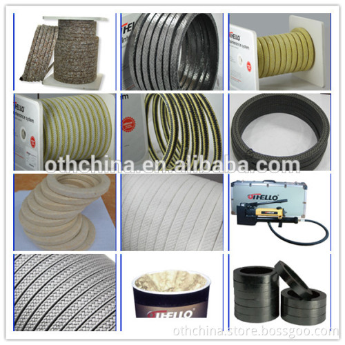 Aramid Fiber with Black PTFE gland packing/mechanical seal from china